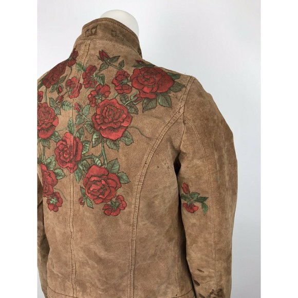 Charlotte Russe Women's Jacket Vintage 100% Leathe - Picture 8 of 11